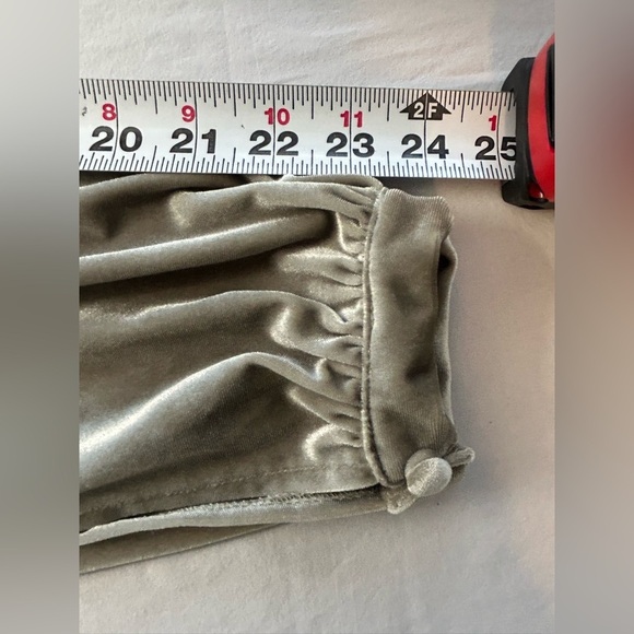 Revelry Vera Velvet Sage Green Bridesmaid Maxi Wrap Dress Women’s Size 4 - Picture 12 of 16